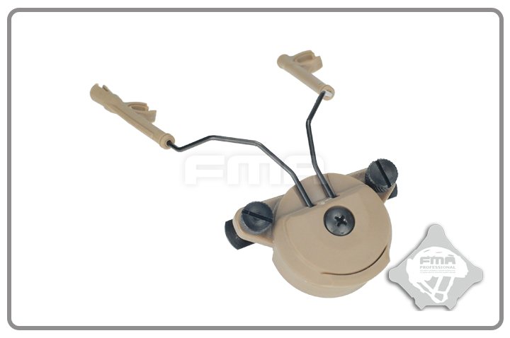 FMA EXFIL Helmet Mount for Peltor Comtac Headset - Tan