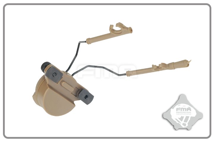 FMA EXFIL Helmet Mount for Peltor Comtac Headset - Tan