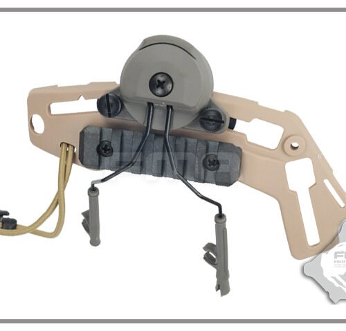 FMA EXFIL Helmet Mount for Peltor Comtac Headset - Tan