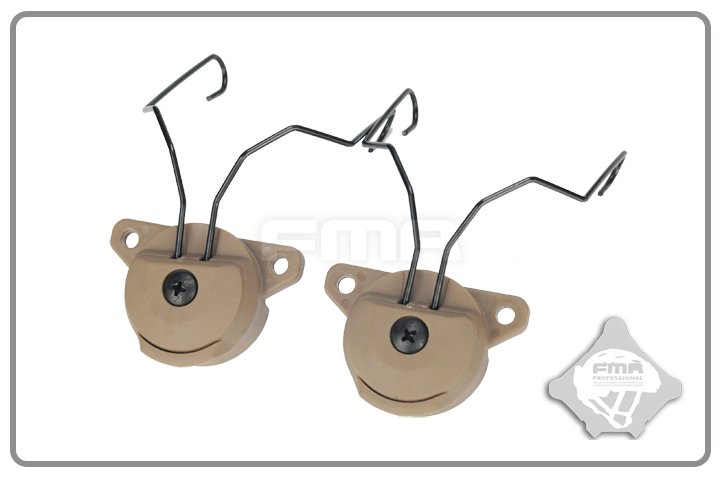 FMA EXFIL Helmet Mount for MSA Sordin Headset - Tan