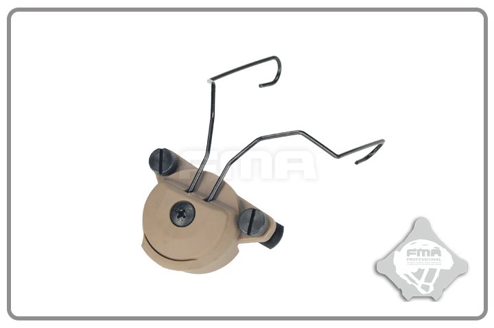FMA EXFIL Helmet Mount for MSA Sordin Headset - Tan