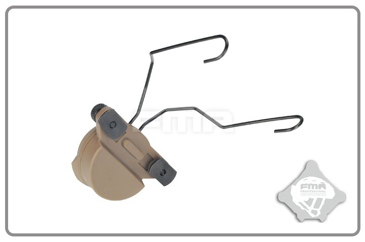 FMA EXFIL Helmet Mount for MSA Sordin Headset - Tan