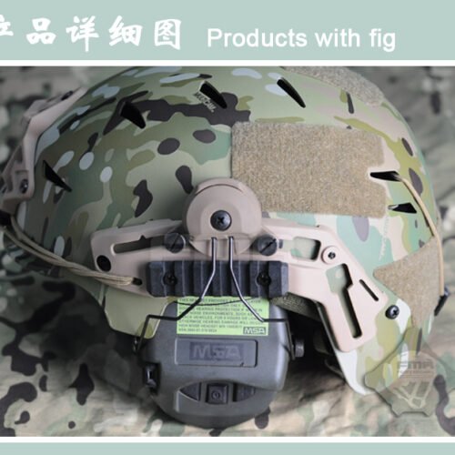 FMA EXFIL Helmet Mount for MSA Sordin Headset - Tan