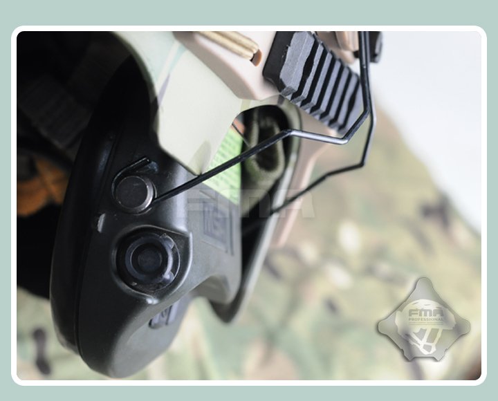 FMA EXFIL Helmet Mount for MSA Sordin Headset - FG