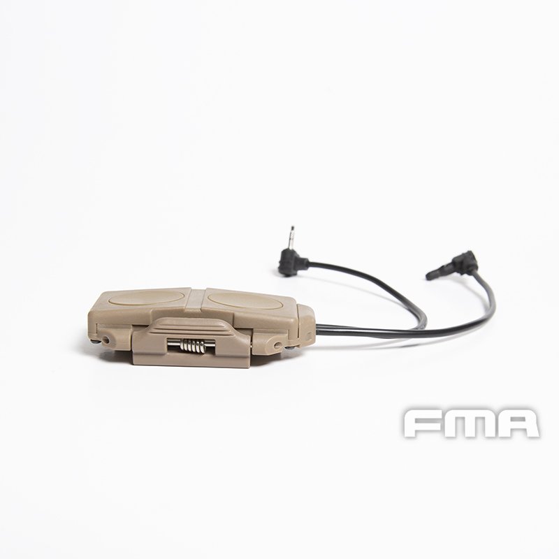 FMA Dual Switch PEQ, Laser Plug and 2.5 mm Connectors without Logo - Black