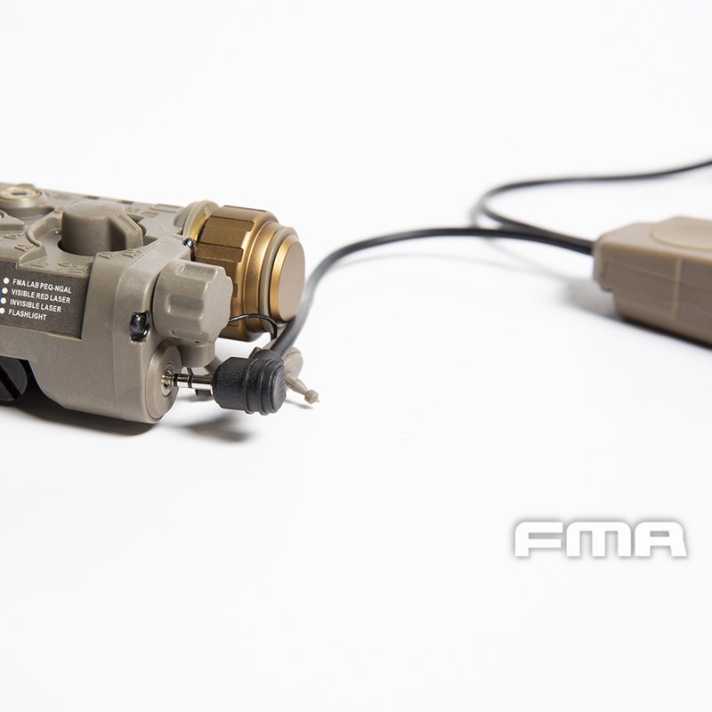FMA Dual Switch PEQ, Laser Plug and 2.5 mm Connectors without Logo - Black