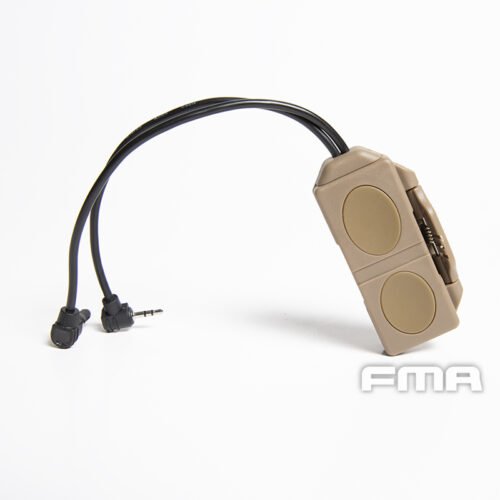 FMA Dual Switch PEQ, Laser Plug and 2.5 mm Connectors without Logo - Tan
