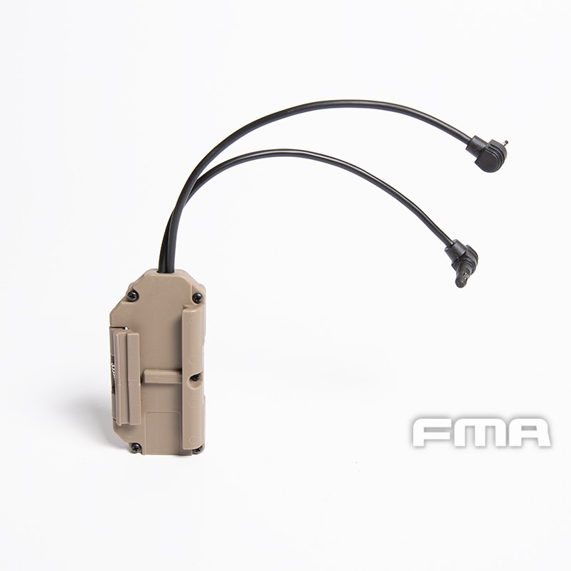 FMA Dual Switch PEQ, Laser Plug and 2.5 mm Connectors without Logo - Tan