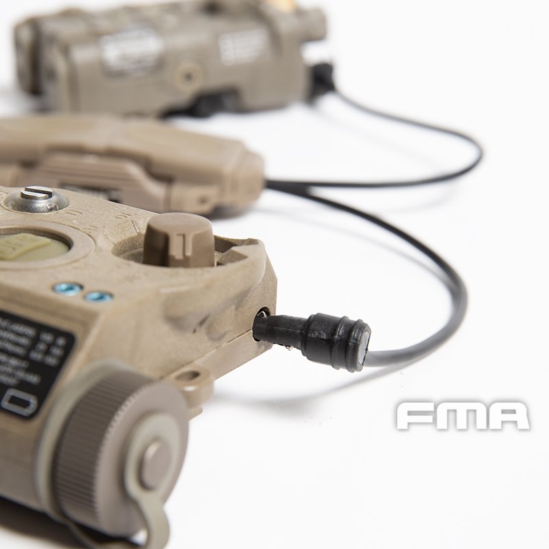 FMA Dual Switch PEQ, Laser Plug and 2.5 mm Connectors without Logo - Tan