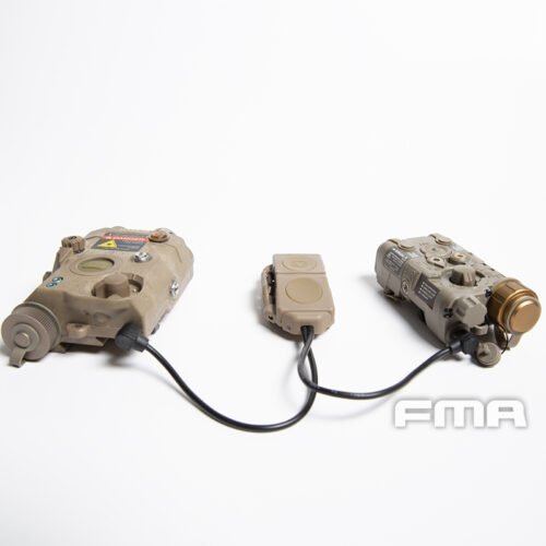 FMA Dual Switch PEQ, Laser Plug and 2.5 mm Connectors without Logo - Tan