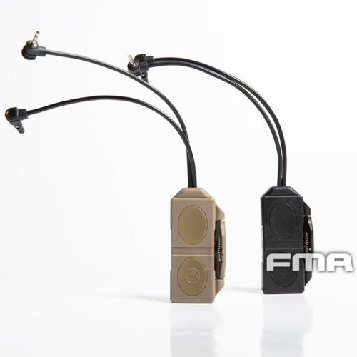 FMA Dual Switch PEQ, Laser Plug and 2.5 mm Connectors with Logo - Black