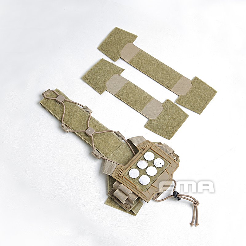 FMA Agility Bridge Helmet Cover for NVG Battery Box - Tan