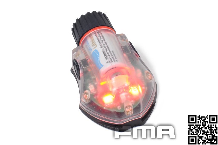 FMA MANTA Strobe IFF Beacon, IR / Red - Black