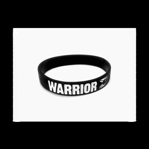 WAS Silicone Wrist Band WARRIOR - Black