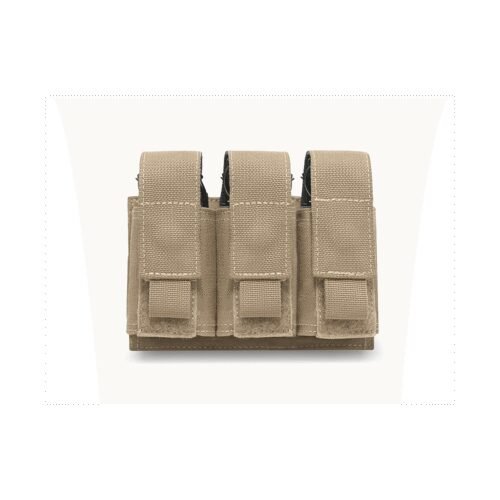 WAS Triple 40mm MOLLE Grenade Pouch - Coyote