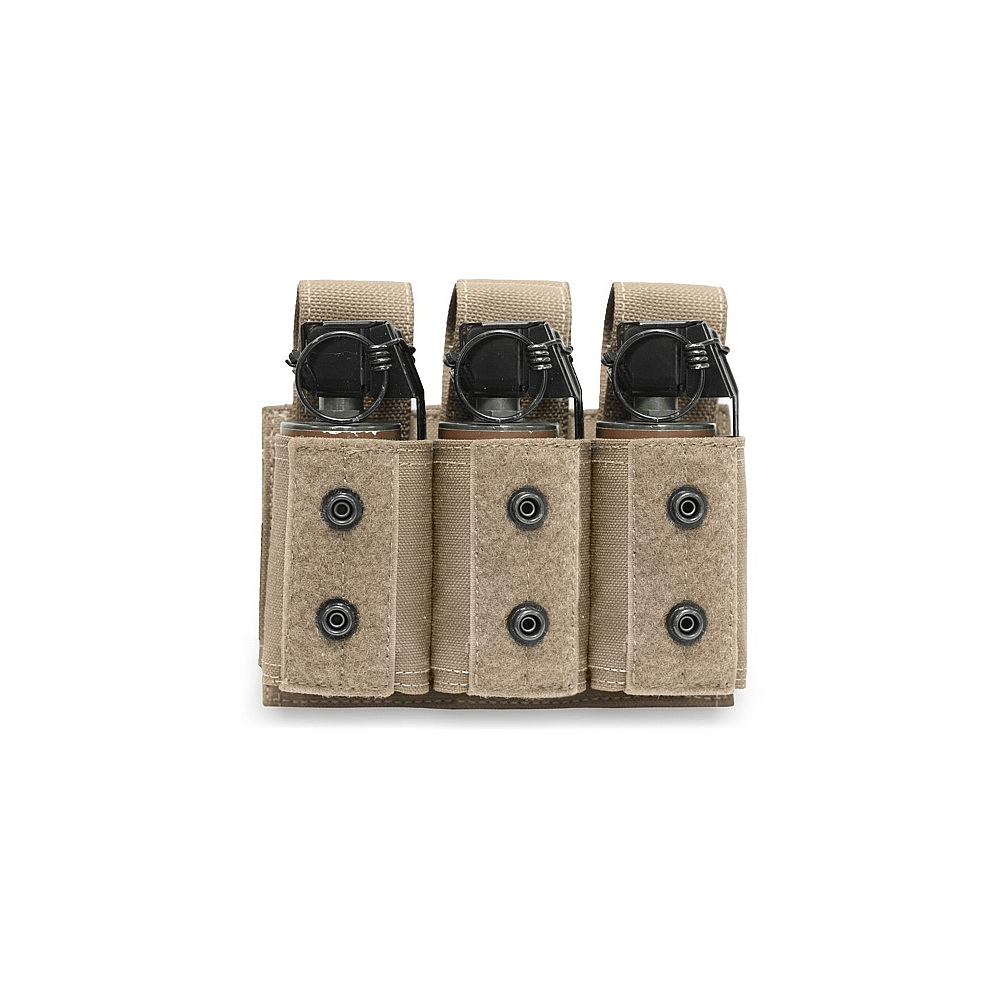 WAS Triple 40mm MOLLE Grenade Pouch - Coyote