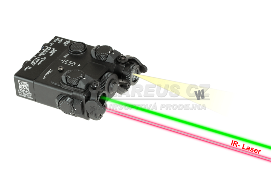 DBAL-A2 Illuminator / Laser Module Green  plus  IR Aluminium - BK