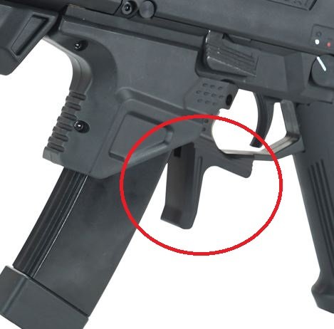 ASG CZ Scorpion EVO 3 CNC Enlarged Magazine Catch - Black