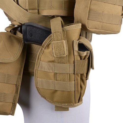 Universal holster with magazine pouch - TAN