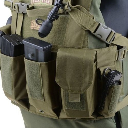 Chest Rig type tactical vest - Olive Green