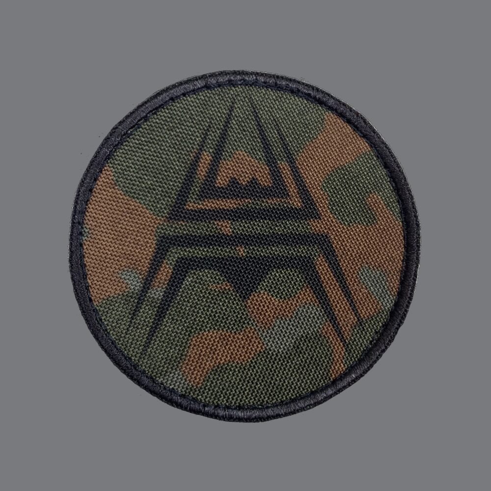 ANAREUS VELCRO SPIDER Round Patch - Flecktarn