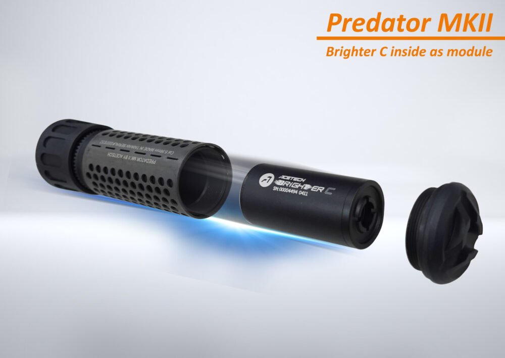 AceTech PREDATOR MKII (BRIGHTER R) QD Tracer Suppressor - Black