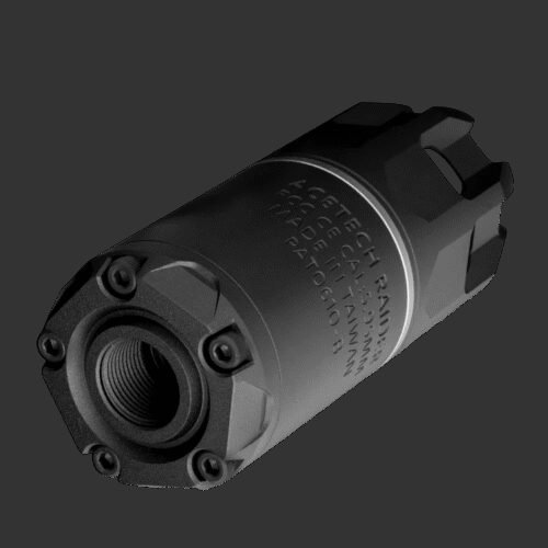 38319 AceTech RAIDER Tracer Suppressor with Muzzle Flame (BLASTER M) - Black