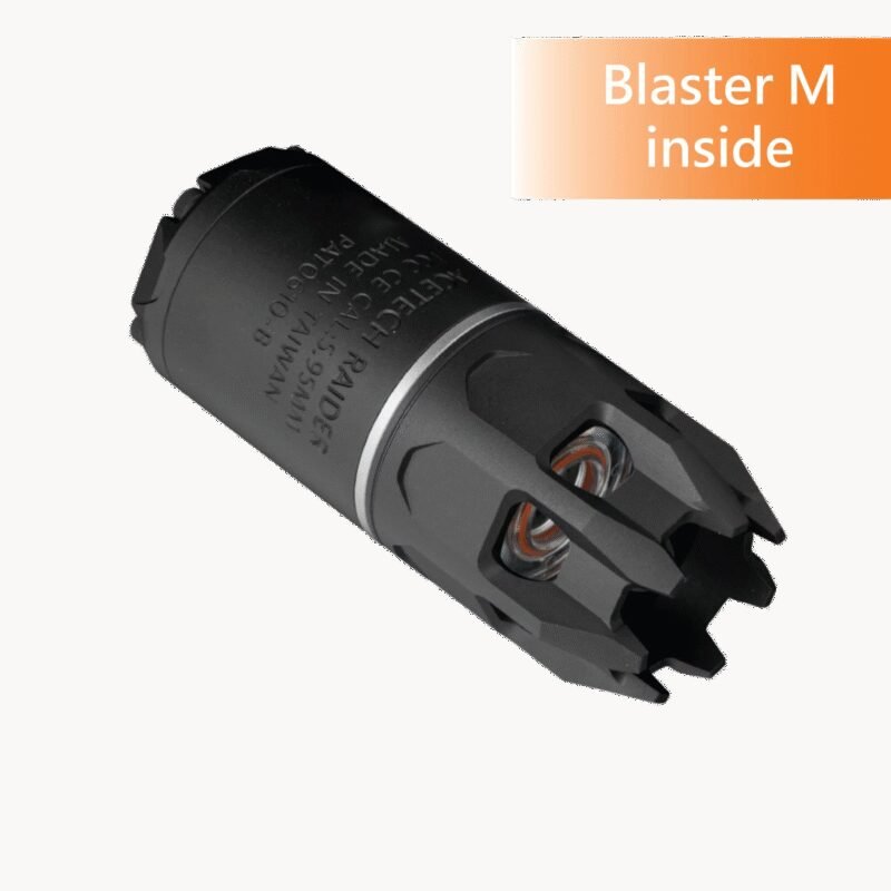 AceTech RAIDER Tracer Suppressor with Muzzle Flame (BLASTER M) - Black