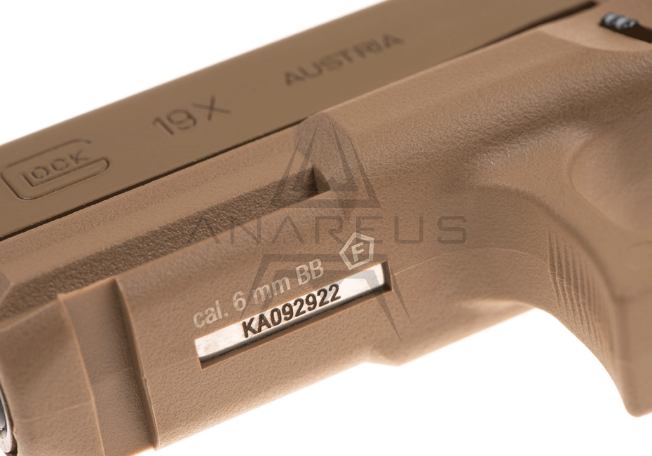 Umarex Glock 19X GBB Gas pistol - Tan