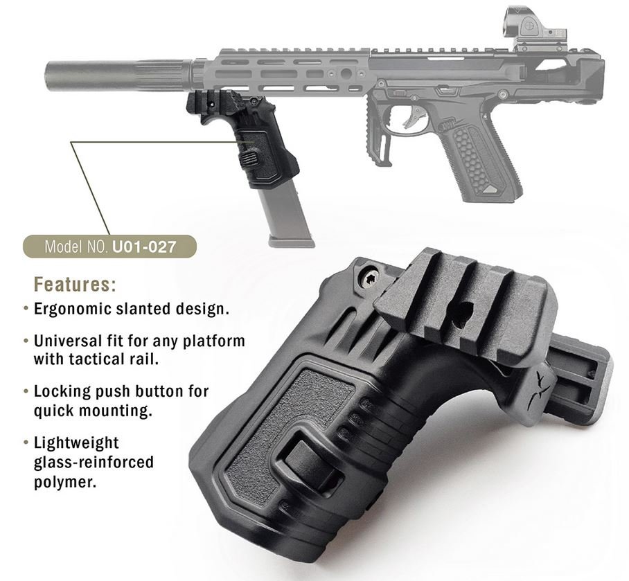 38880 AA Tactical RIS Grip with Magazine Holder G-series / AAP-01 - Black