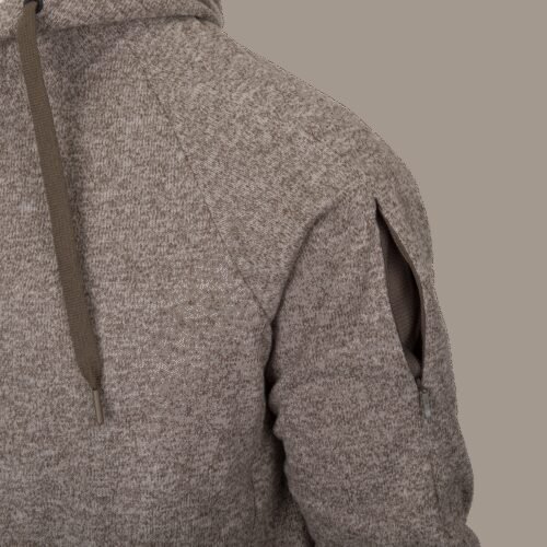 HELIKON COVERT TACTICAL Hoodie (FullZip)(R) - Melange Light Tan