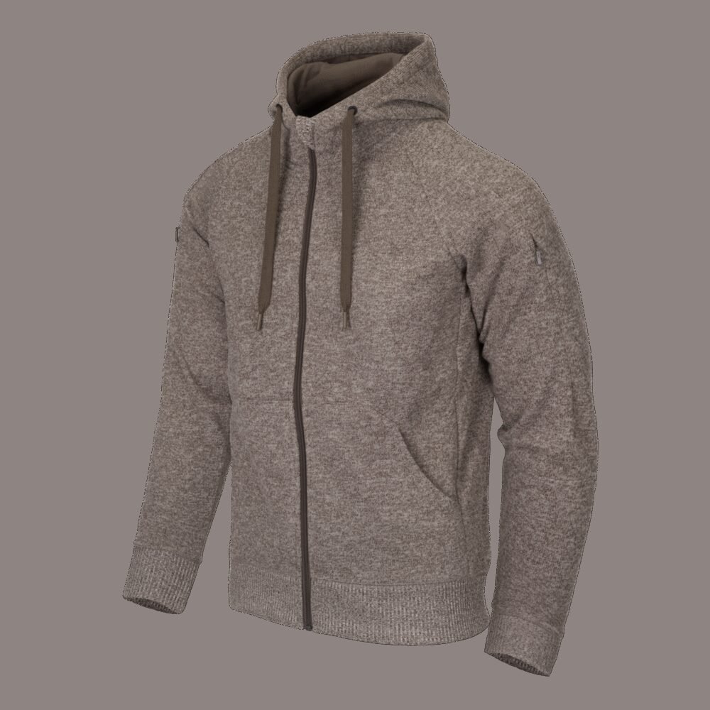HELIKON COVERT TACTICAL Hoodie (FullZip)(R) - Melange Light Tan