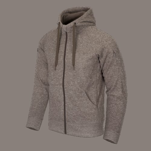 HELIKON COVERT TACTICAL Hoodie (FullZip)(R) - Melange Light Tan