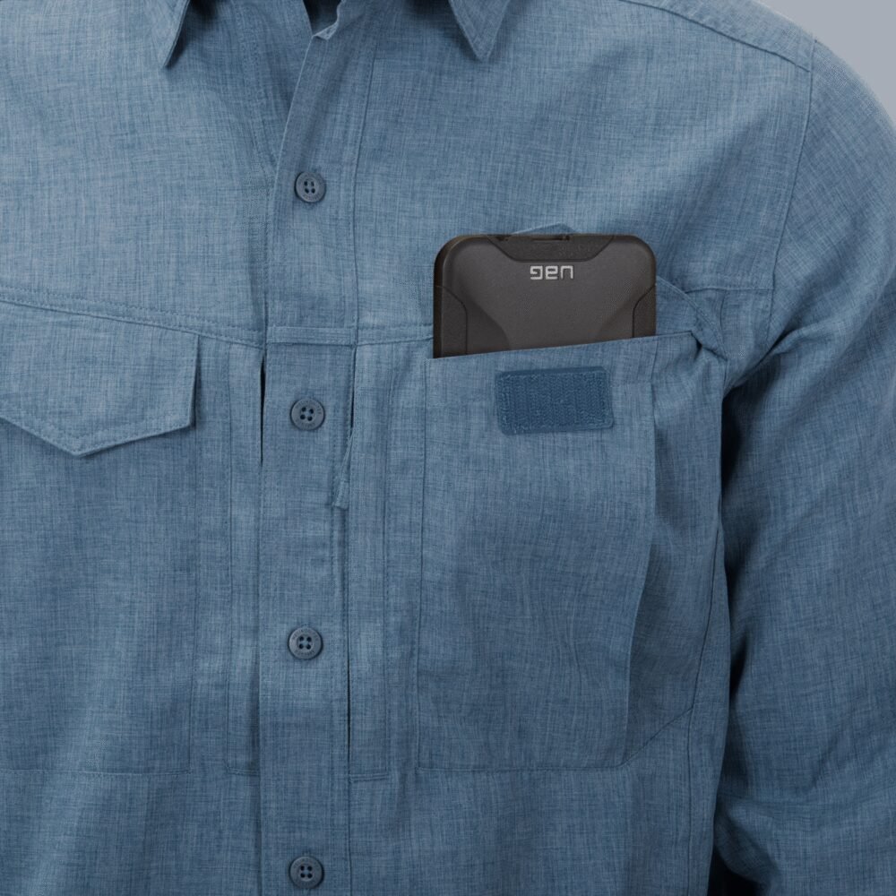 HELIKON DEFENDER Mk2 Gentleman Shirt(R) - Melange Blue