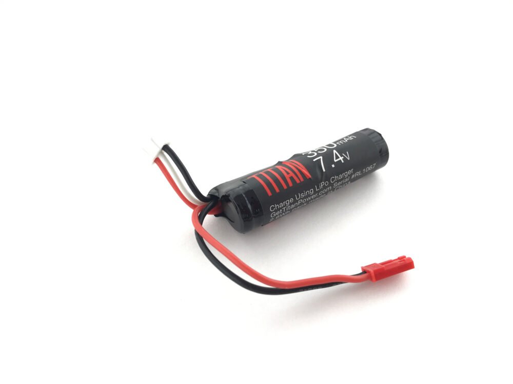 Li-Ion Battery TITAN 7,4V 350mAh, 16C, HPA System JST - Mini Stick