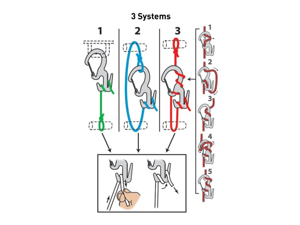FIGURE 9(R) CARABINER ROPE TIGHTENER in metal color - small S
