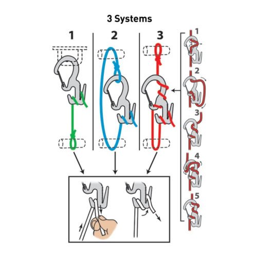 FIGURE 9(R) CARABINER ROPE TIGHTENER in metal color - small S