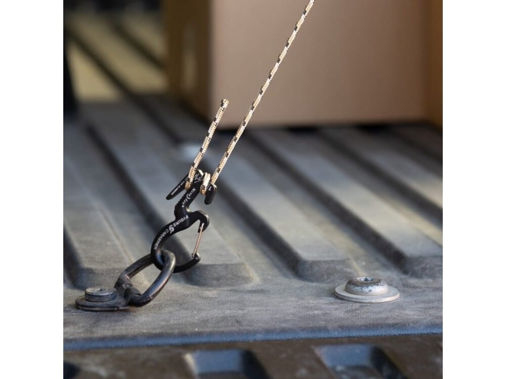 FIGURE 9(R) CARABINER ROPE TIGHTENER in metal color - small S - Combo set (2ks)