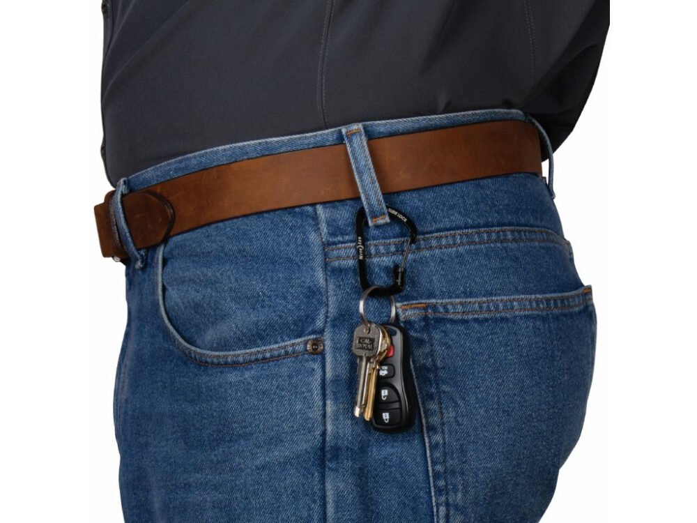 SLIDELOCK(R) CARABINER STAINLESS STEEL, black - size 2