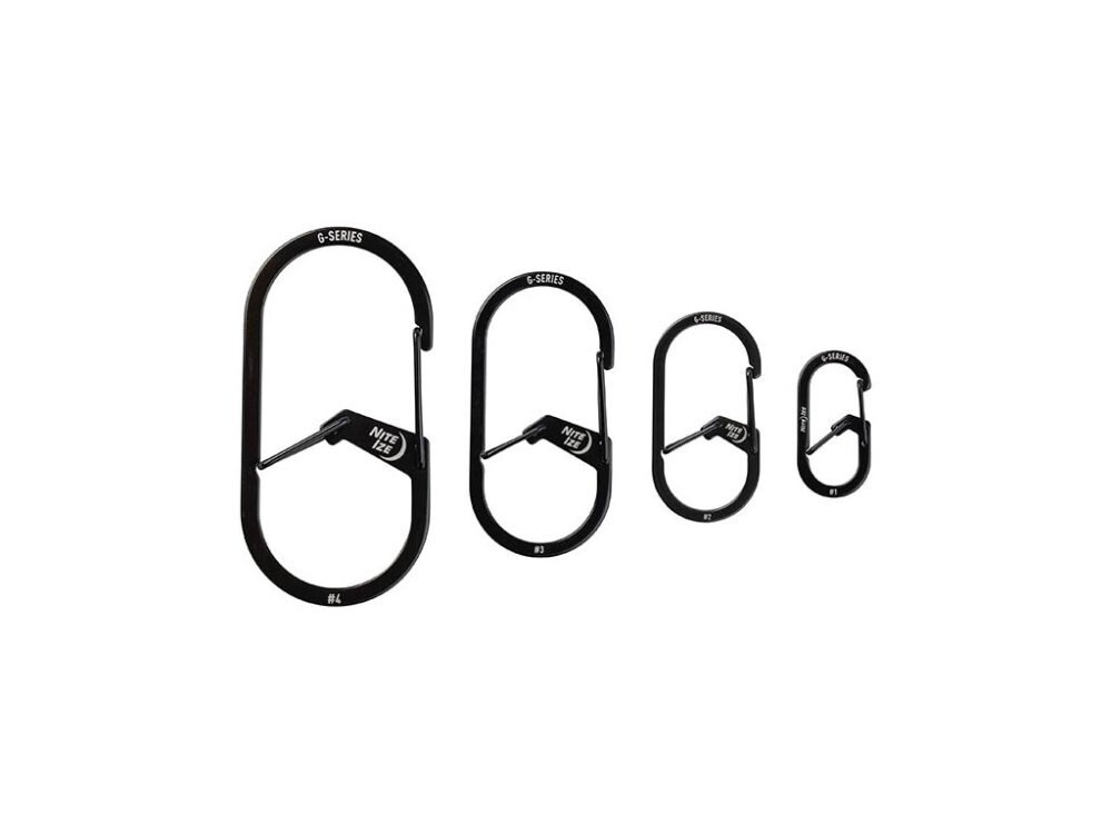 G-SERIES(TM) DUAL CHAMBER CARABINER (2pcs), black - size 1