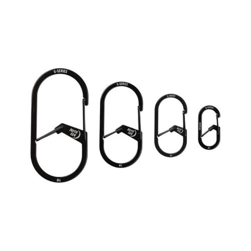 G-SERIES(TM) DUAL CHAMBER CARABINER (2pcs), black - size 1