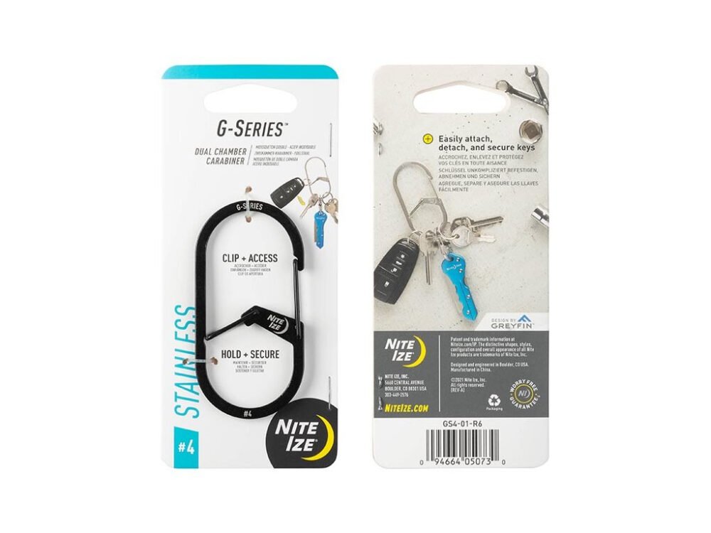 G-SERIES(TM) DUAL CHAMBER CARABINER, black - size 4