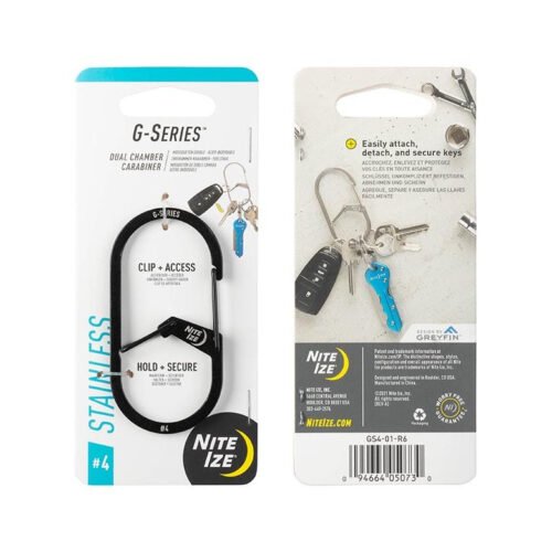 G-SERIES(TM) DUAL CHAMBER CARABINER, black - size 4