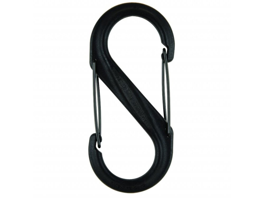 39466 S-BINER(R) PLASTIC DUAL CARABINER, black - size 4