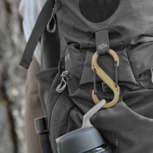 39477 S-BINER(R) PLASTIC DUAL CARABINER, coyote - size 4