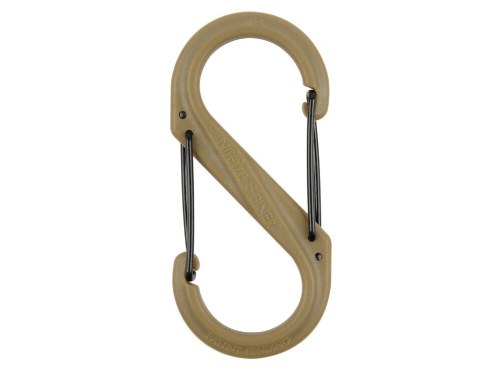 39478 S-BINER(R) PLASTIC DUAL CARABINER, coyote - size 4