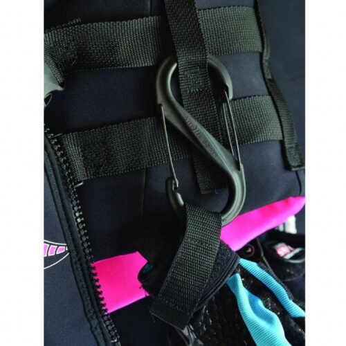 39485 S-BINER(R) PLASTIC DUAL CARABINER, black - size 6