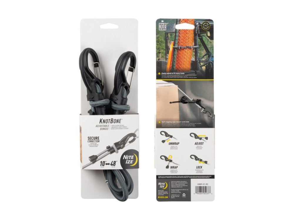 39540 KNOTBONE(TM) ADJUSTABLE BUNGEE 25-122cm, grey