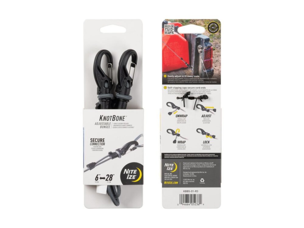 39556 KNOTBONE(TM) ADJUSTABLE BUNGEE 15-66cm, grey