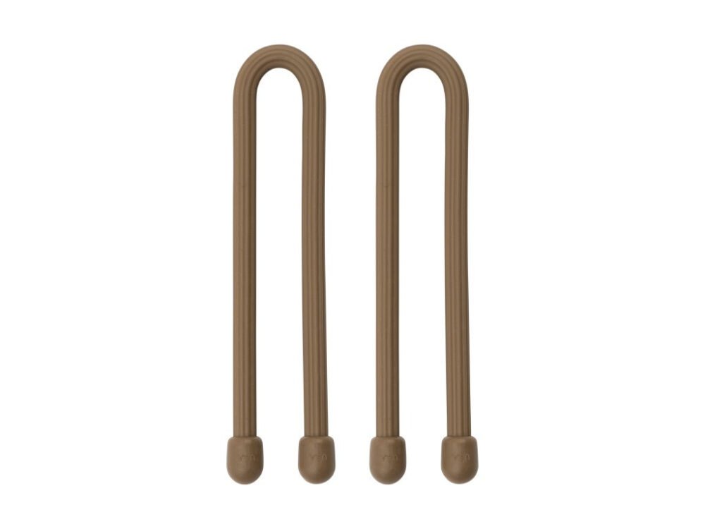 39566 GEAR TIE(R) REUSABLE RUBBER TWIST TIE(TM) (2pcs), coyote - length 6"